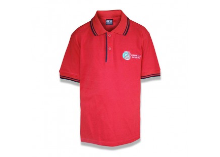 Red Hill Short Sleeve Polo Red/Navy image